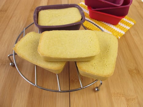 Gluten-free mini breads made from corn flour