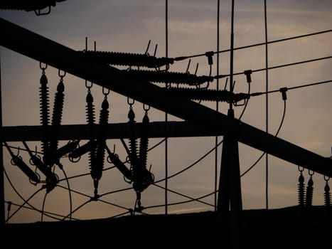 Electrical insulators in a substation