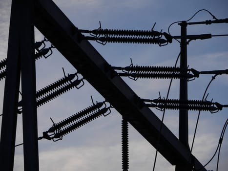 Electrical insulators in a substation