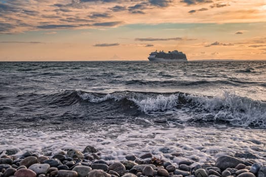 on the sea