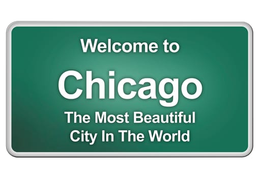 Green village sign with friendly Greetings