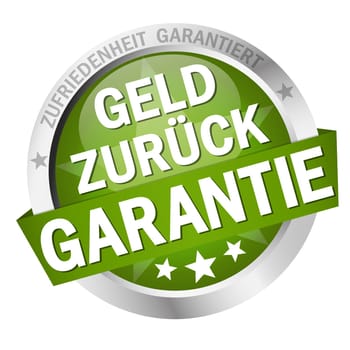 Button with banner - Money Back Guarantee