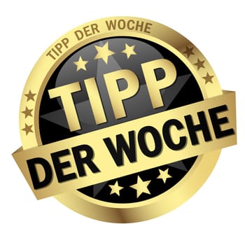Button with banner - Tip of the Week