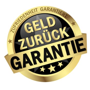 Button with banner - Money Back Guarantee