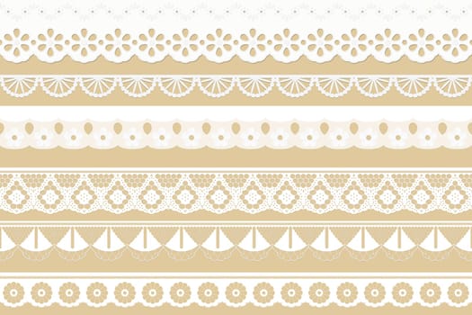 big collection seamless tissue ribbons - festoons