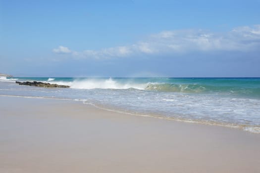 Sandy beach in Fuerteventura