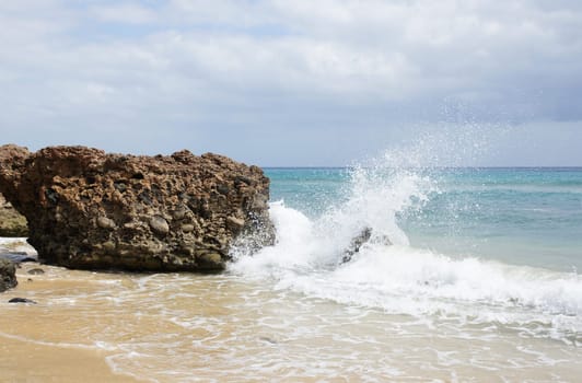 Sandy beach in Fuerteventura