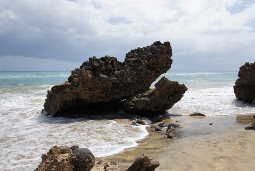 Sandy beach in Fuerteventura