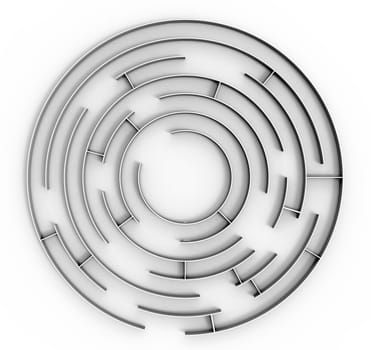 Labyrinth, 3d, render, isolated