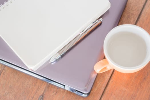 Simple freelance office work place, stock photo