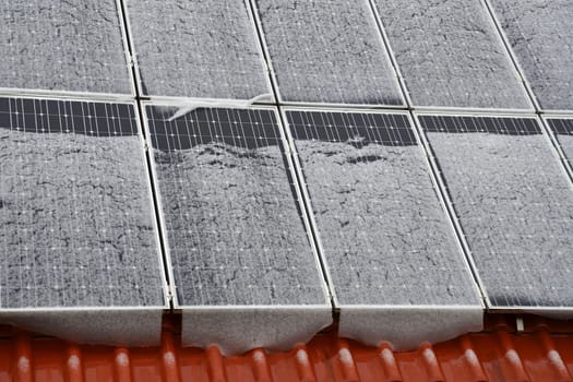 Photovoltaic system in winter