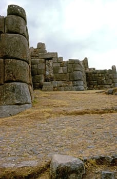 Inca Ruins in Sacsayhuaman, Peru