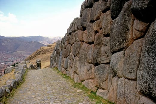 Inca Ruins in Sacsayhuaman, Peru