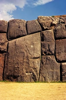 Inca Ruins in Sacsayhuaman, Peru