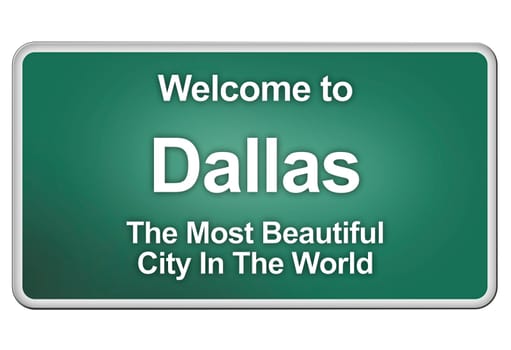Green village sign with friendly Greetings