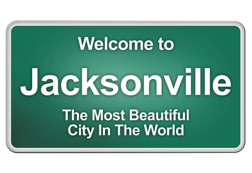 Green village sign with friendly Greetings