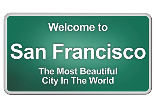 Green village sign with friendly Greetings
