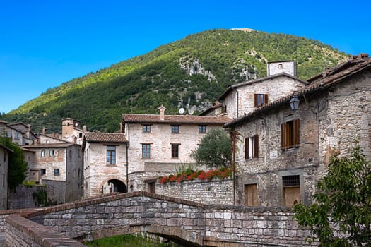 Gubbio at the city moat