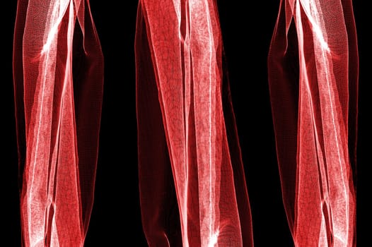 A close up shot of rumpled fabric