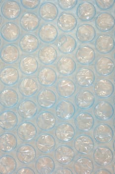 A close up shot of bubble wrap