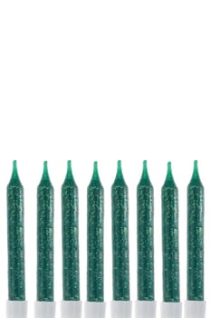 A close up shot of birthday candles