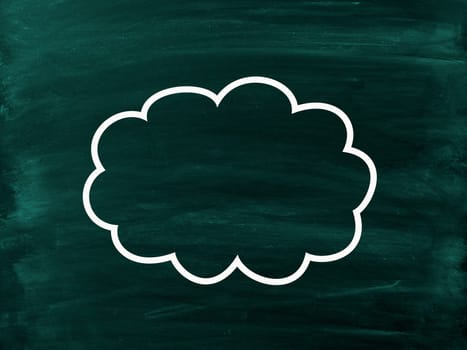 A conceptual image of computer cloud storage