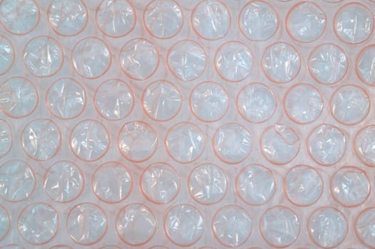 A close up shot of bubble wrap