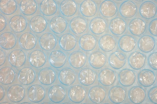 A close up shot of bubble wrap