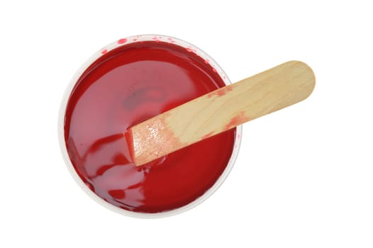 A close up shot of hair removal wax