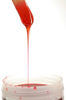 A close up shot of hair removal wax
