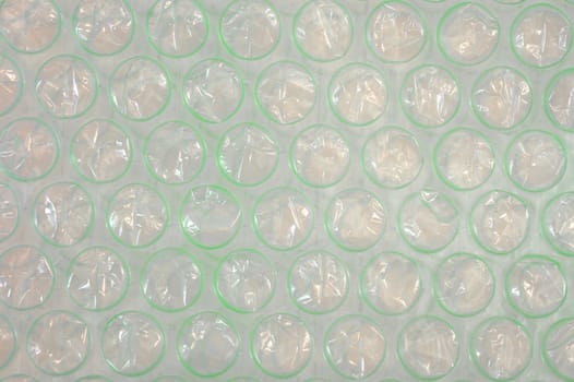 A close up shot of bubble wrap