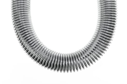 A close up shot of a coil spring