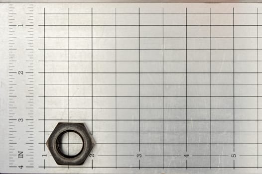 A close up shot of a metal grid