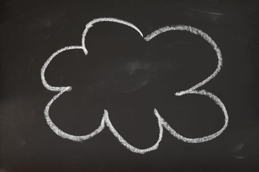 A conceptual image of computer cloud storage