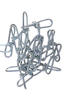 A close up shot of a metal chain