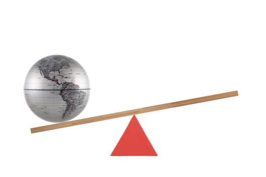 An abstract image of a set of balance scales