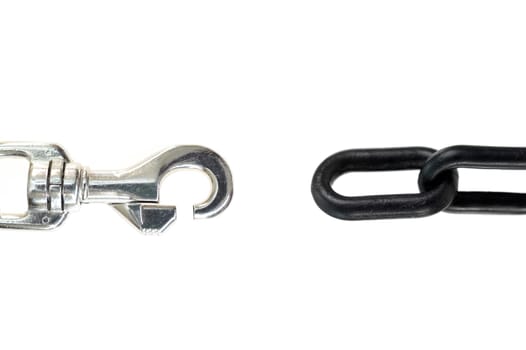 A close up shot of a chain clip