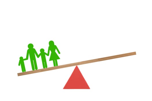 An abstract image of a set of balance scales