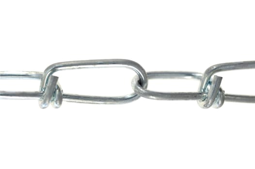 A close up shot of a metal chain