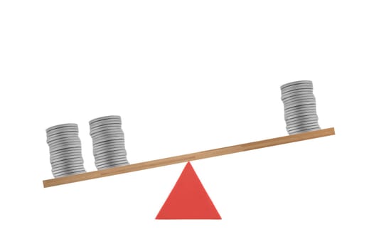 An abstract image of a set of balance scales