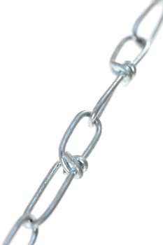 A close up shot of a metal chain