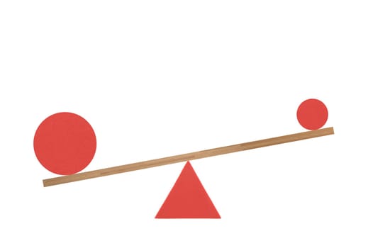 An abstract image of a set of balance scales