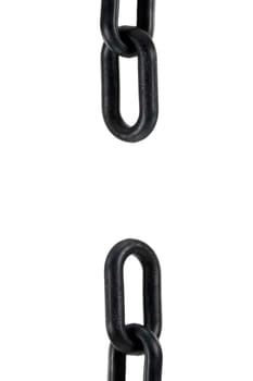 A close up shot of a metal chain