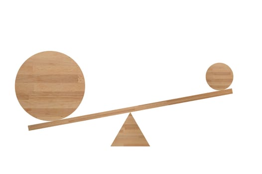 An abstract image of a set of balance scales