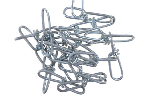 A close up shot of a metal chain