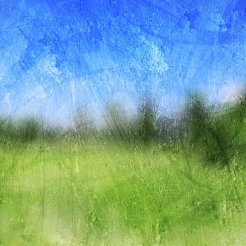 Grunge vector nature abstract background. Gradient mesh