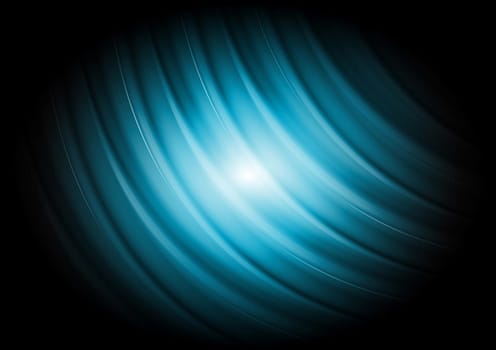 Dark blue vector waves background
