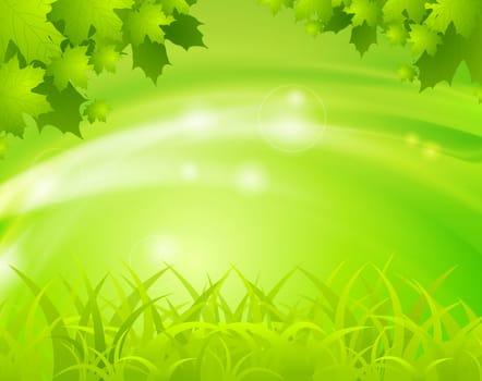 Abstract shiny spring vector design