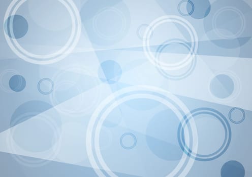 Bright blue abstract design