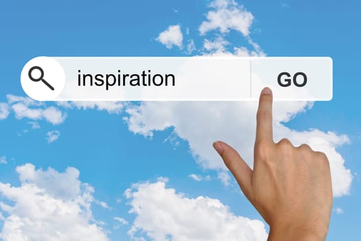 inspiration button on search toolbar